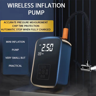 ضاغط هواء لاسلكي HELLOLEIBOO — نفخ سريع بـ5 أوضاع و150 PSI