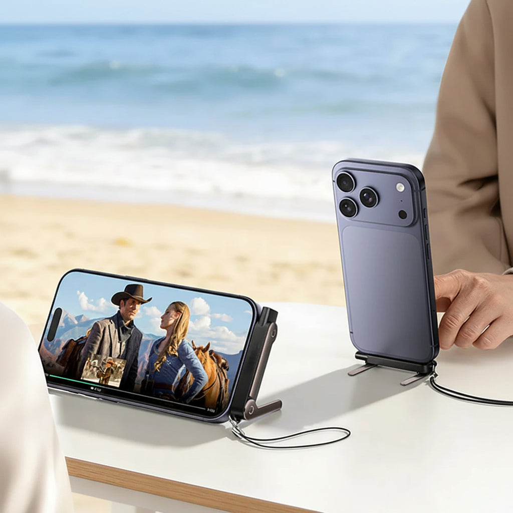 محوّل Type-C إلى USB-C بحامل قابل للطي — عرض الحجم