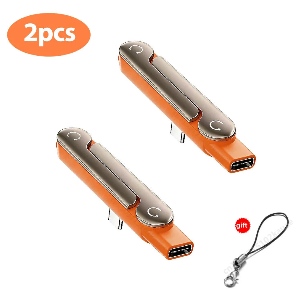 محوّل Type-C إلى USB-C بحامل قابل للطي — ألوان متعددة