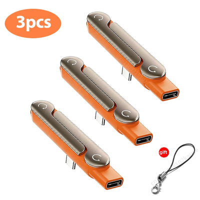 محوّل Type-C إلى USB-C بحامل قابل للطي — عرض إضافي